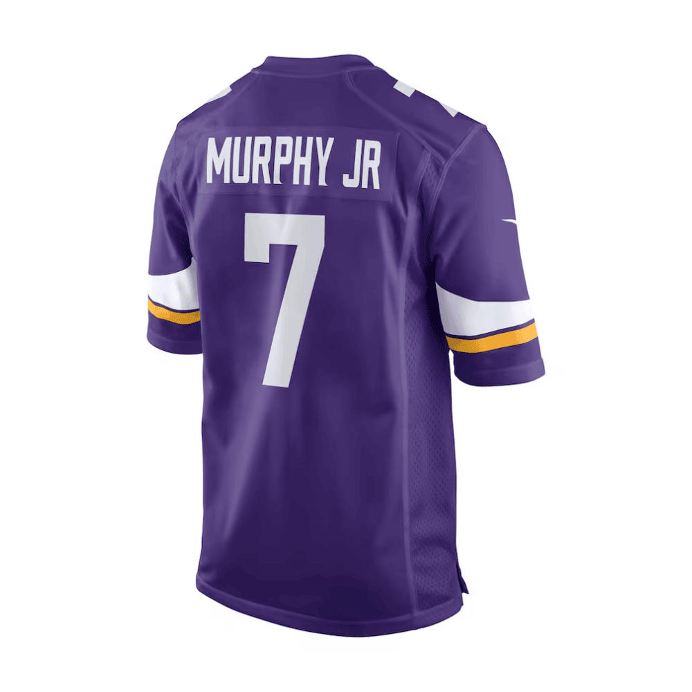 Byron Murphy Jr. 7 Baltimore Ravens 2025 Pro Bowl Patch Game Men Jersey - Purple