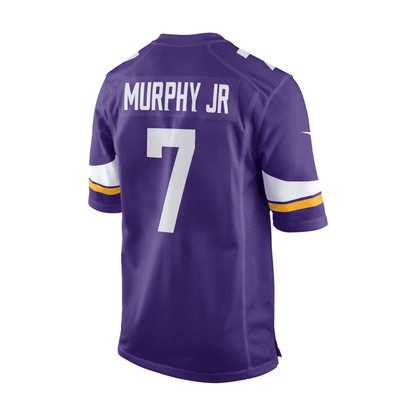 Byron Murphy Jr. 7 Baltimore Ravens 2025 Pro Bowl Patch Game Men Jersey - Purple