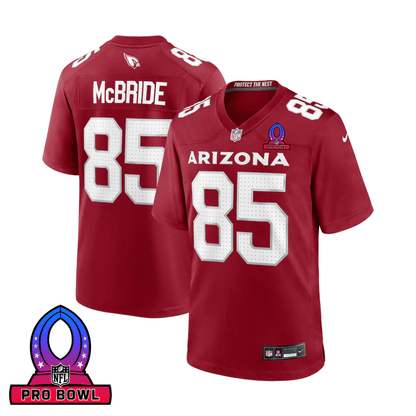 Trey McBride 85 Arizona Cardinals 2025 Pro Bowl Patch Game Men Jersey - Cardinal