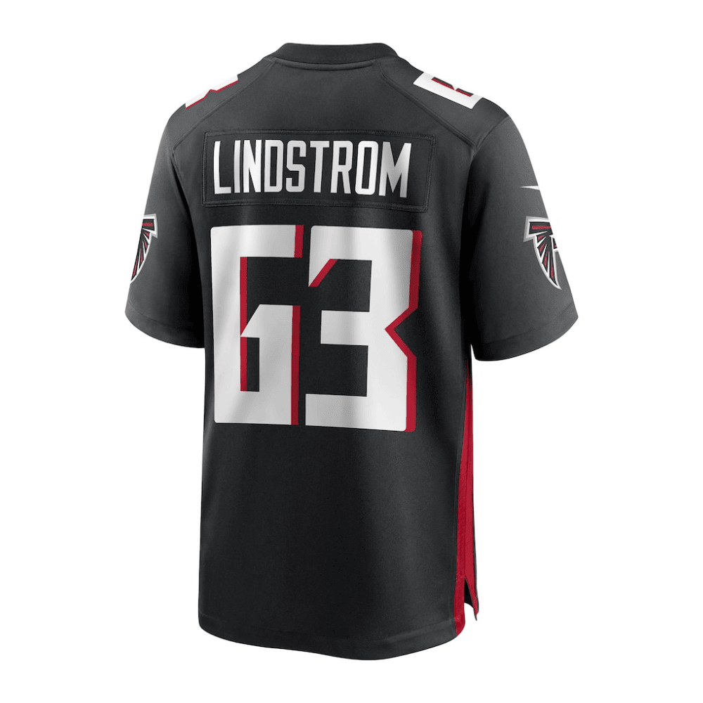 Chris Lindstrom 63 Atlanta Falcons 2025 Pro Bowl Patch Game Men Jersey - Black