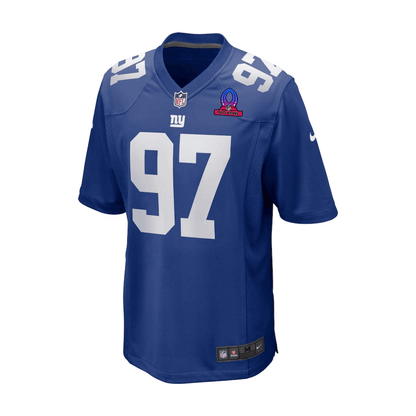 Dexter Lawrence II 97 New York Giants 2025 Pro Bowl Patch Game Men Jersey - Royal