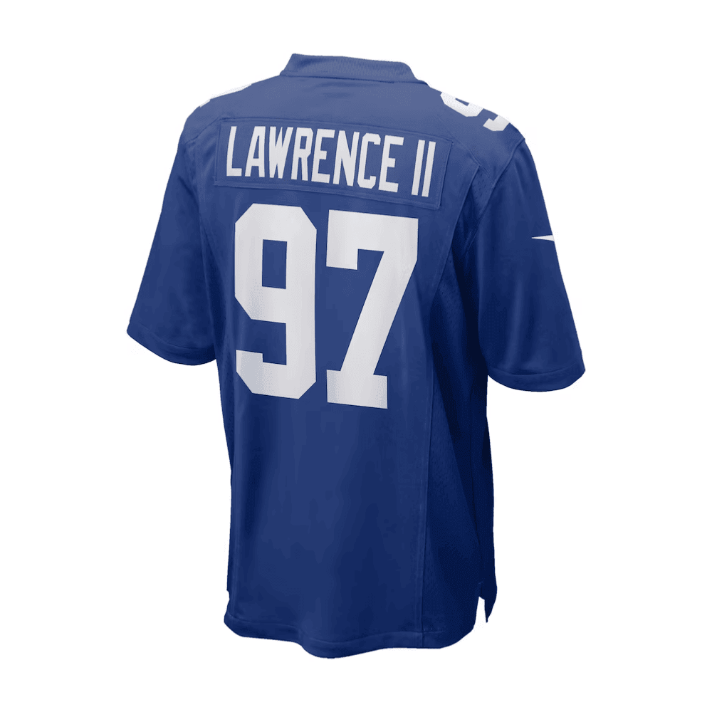Dexter Lawrence II 97 New York Giants 2025 Pro Bowl Patch Game Men Jersey - Royal