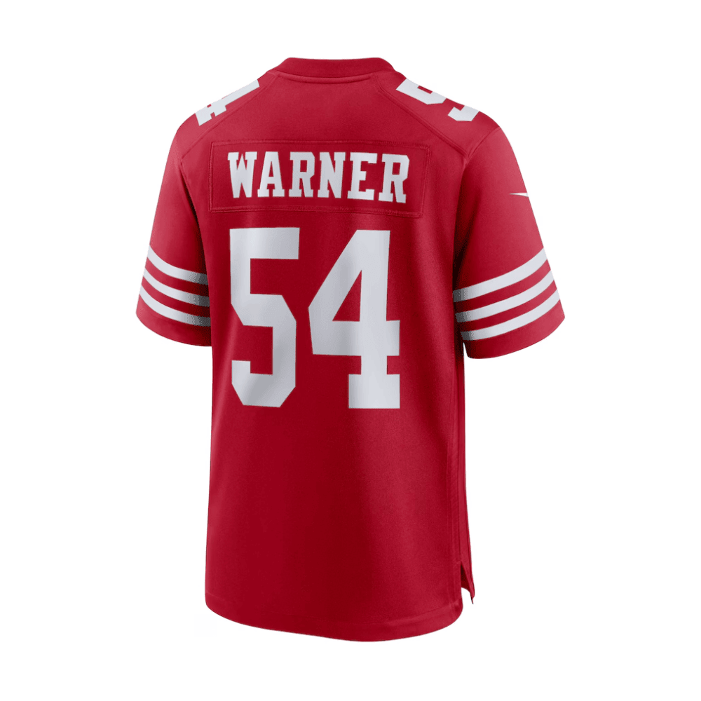 Fred Warner 54 San Francisco 49ers 2025 Pro Bowl Patch Game Men Jersey - Scarlet