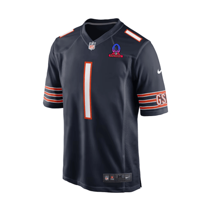 Jaylon Johnson 1 Chicago Bears 2025 Pro Bowl Patch Game Men Jersey - Navy
