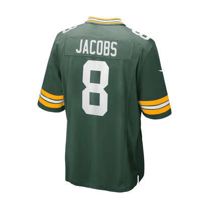 Josh Jacobs 8 Green Bay Packers 2025 Pro Bowl Patch Game Men Jersey - Green