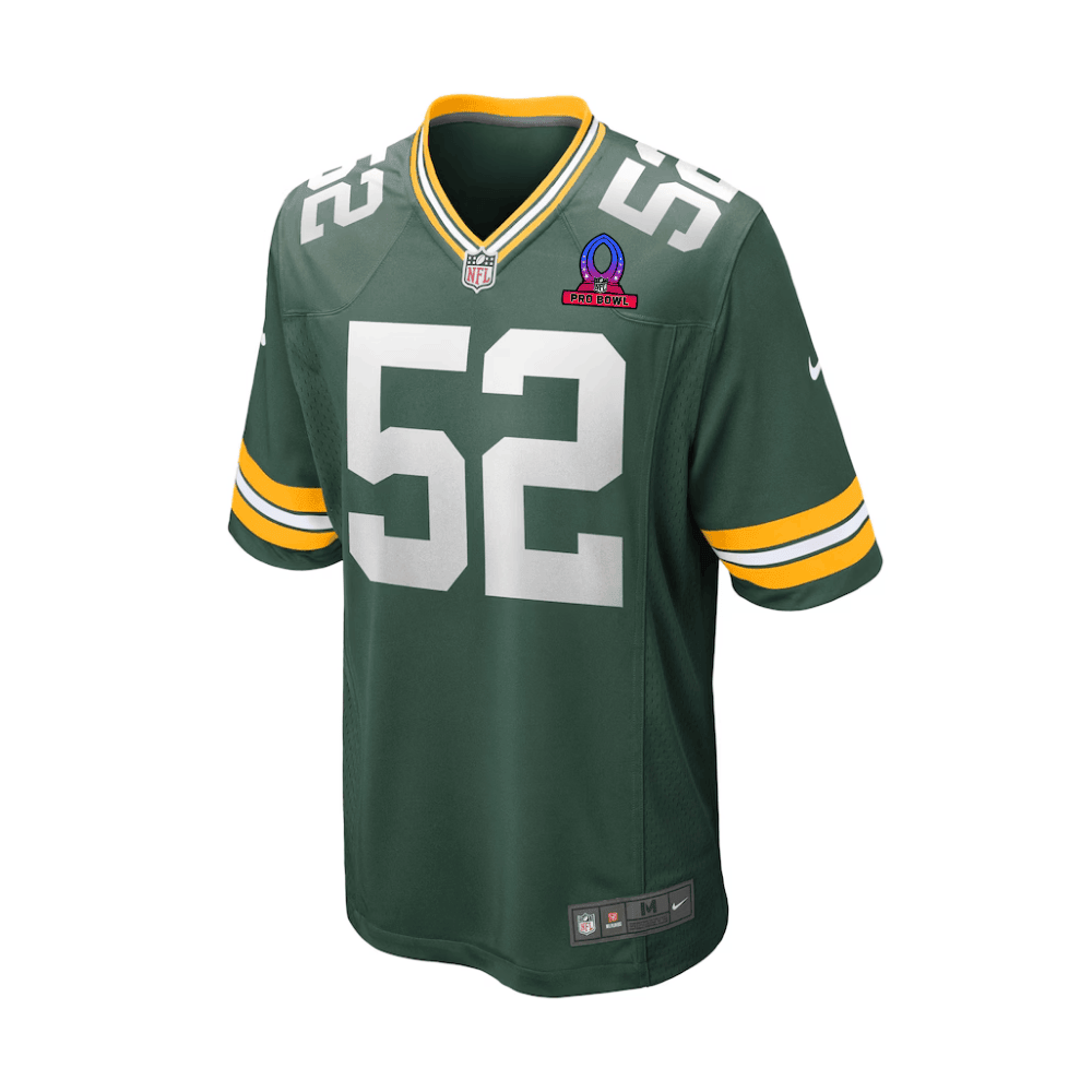 Rashan Gary 52 Green Bay Packers 2025 Pro Bowl Patch Game Men Jersey - Green