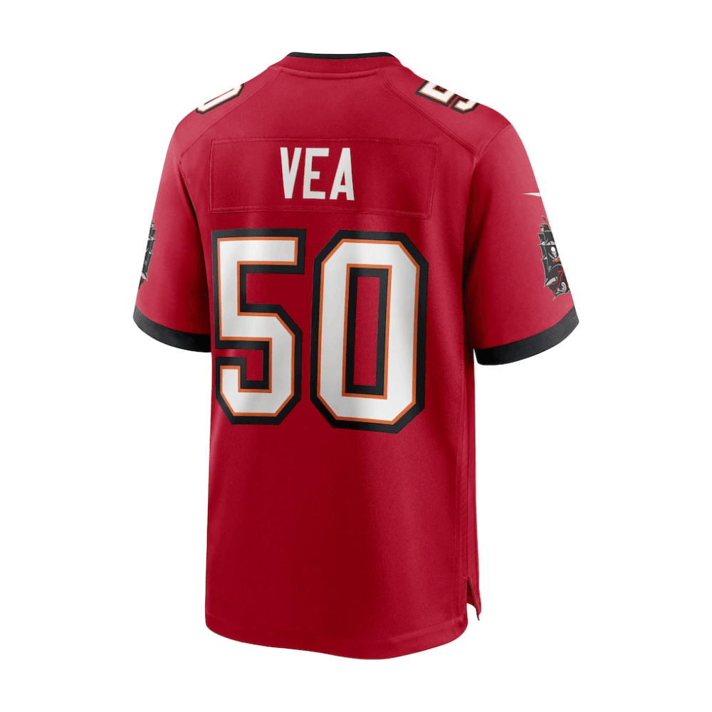 Vita Vea 50 Tampa Bay Buccaneers 2025 Pro Bowl Patch Game Men Jersey - Red