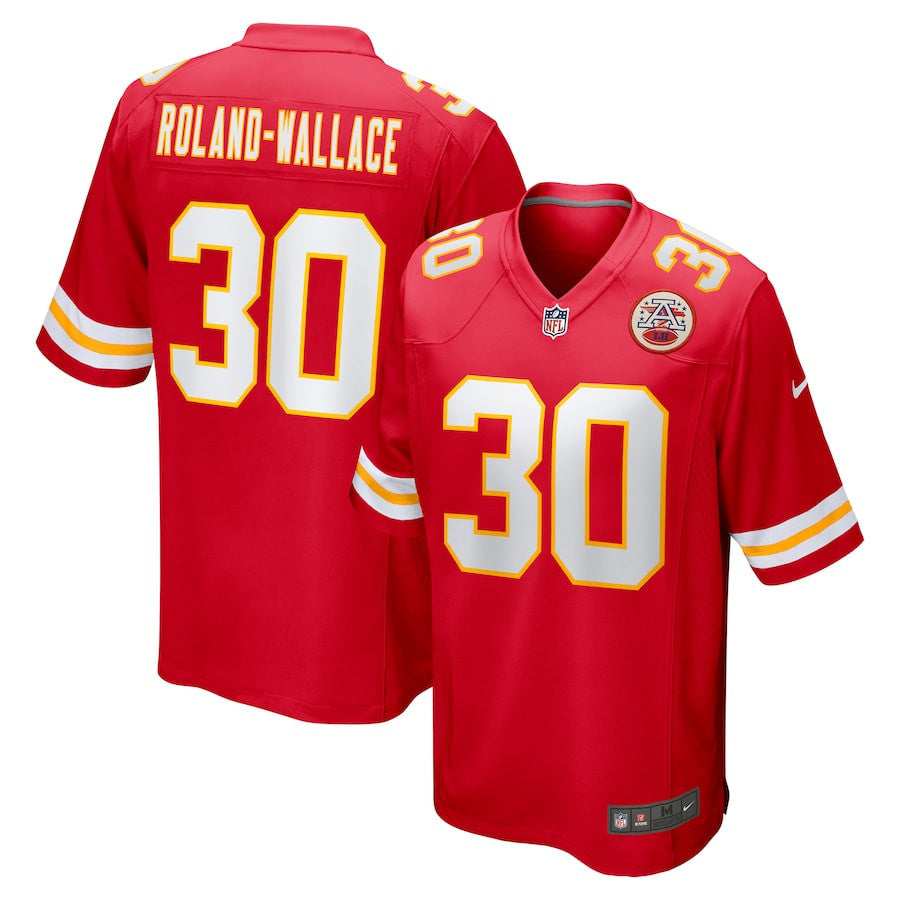 Chris Roland-Wallace 30 Kansas City Chiefs Game Men Jersey - Red