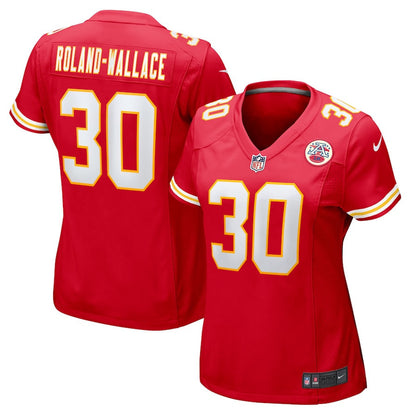 Chris Roland-Wallace 30 Kansas City Chiefs Women's Game Jersey - Red