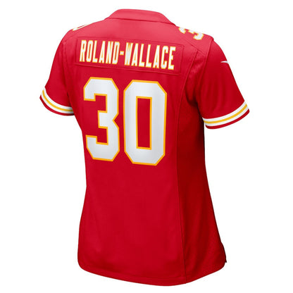Chris Roland-Wallace 30 Kansas City Chiefs Women's Game Jersey - Red