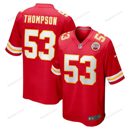 BJ Thompson 53 Kansas City Chiefs Game Men Jersey - Red