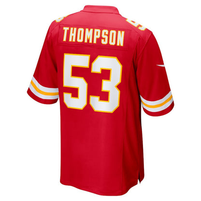 BJ Thompson 53 Kansas City Chiefs Game Men Jersey - Red