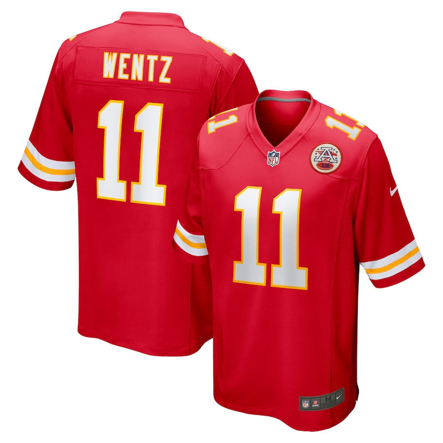 Carson Wentz 11 Kansas City Chiefs Game Men Jersey - Red