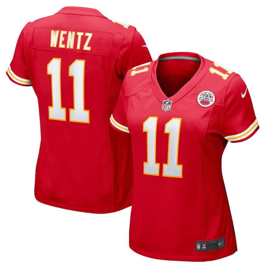Carson Wentz 11 Kansas City Chiefs Women's Game Jersey - Red