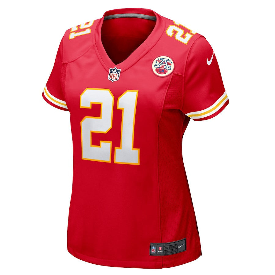 Jaden Hicks 21 Kansas City Chiefs Women's Game Jersey - Red