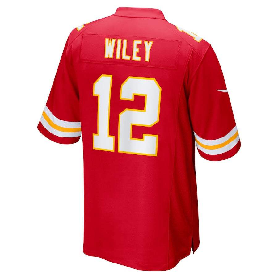 Jared Wiley 12 Kansas City Chiefs Game Men Jersey - Red
