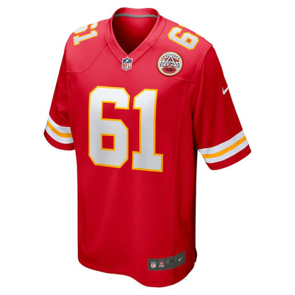 C.J. Hanson 61 Kansas City Chiefs Game Men Jersey - Red