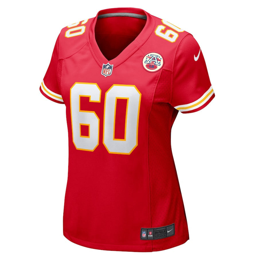 Hunter Nourzad 60 Kansas City Chiefs Women's Game Jersey - Red