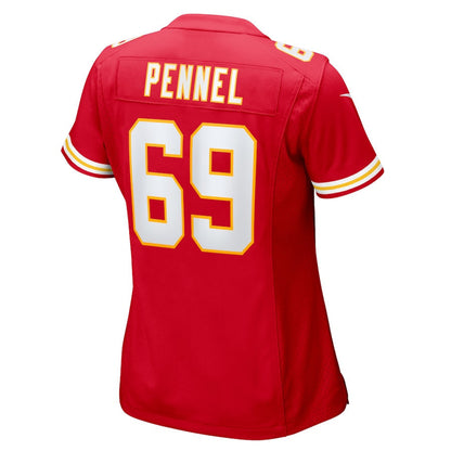Mike Pennel 69 Kansas City Chiefs Women's Game Jersey - Red