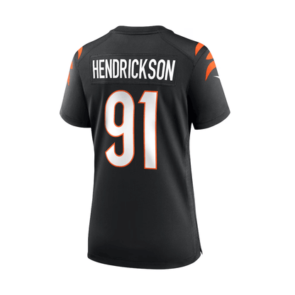 Trey Hendrickson 91 Cincinnati Bengals 2025 Pro Bowl Patch Women Game Jersey - Black