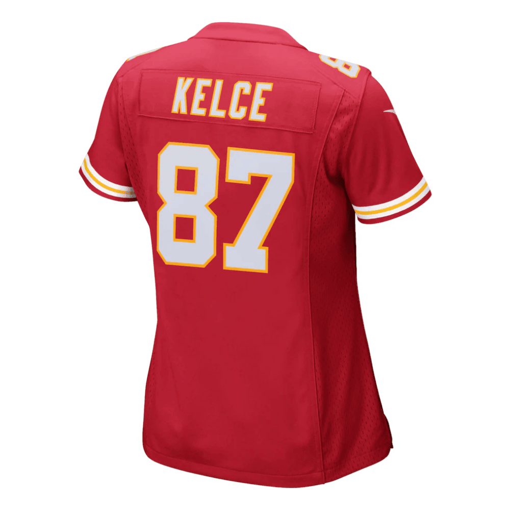 Travis Kelce 87 Kansas City Chiefs 2025 Pro Bowl Patch Women Game Jersey - Red