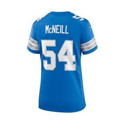 Alim McNeill 54 Detroit Lions 2025 Pro Bowl Patch Women Game Jersey - Blue