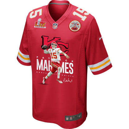 Patrick Mahomes 15 Kansas City Chiefs Magician Game Men Jersey - Red
