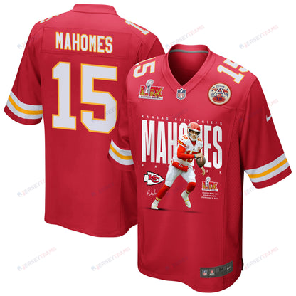 Patrick Mahomes 15 Kansas City Chiefs The Hero Game Men Jersey - Red
