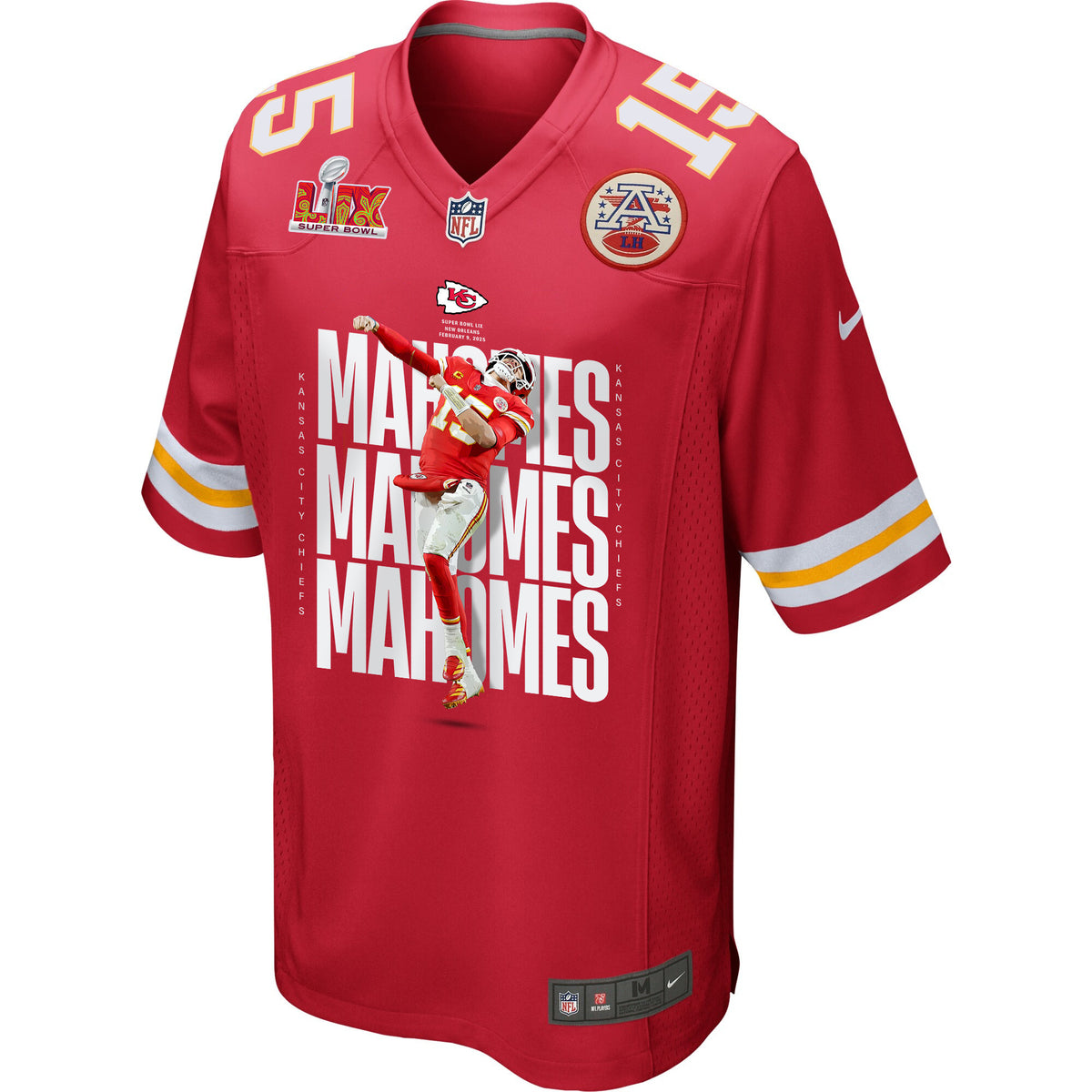 Patrick Mahomes 15 Kansas City Chiefs The Best Player Game Men Jersey - Red