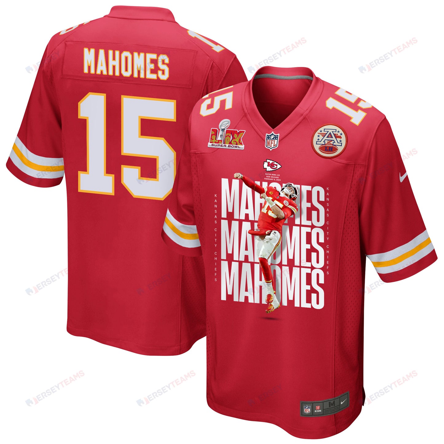 Patrick Mahomes 15 Kansas City Chiefs The Best Player Game Men Jersey - Red