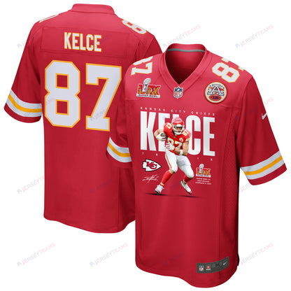 Travis Kelce 87 Kansas City Chiefs From Sea To Shining Kelce Game Men Jersey - Red