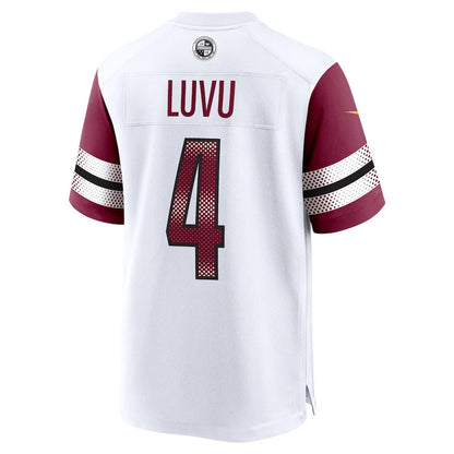 Frankie Luvu 4 Washington Commanders Game Men Jersey - White