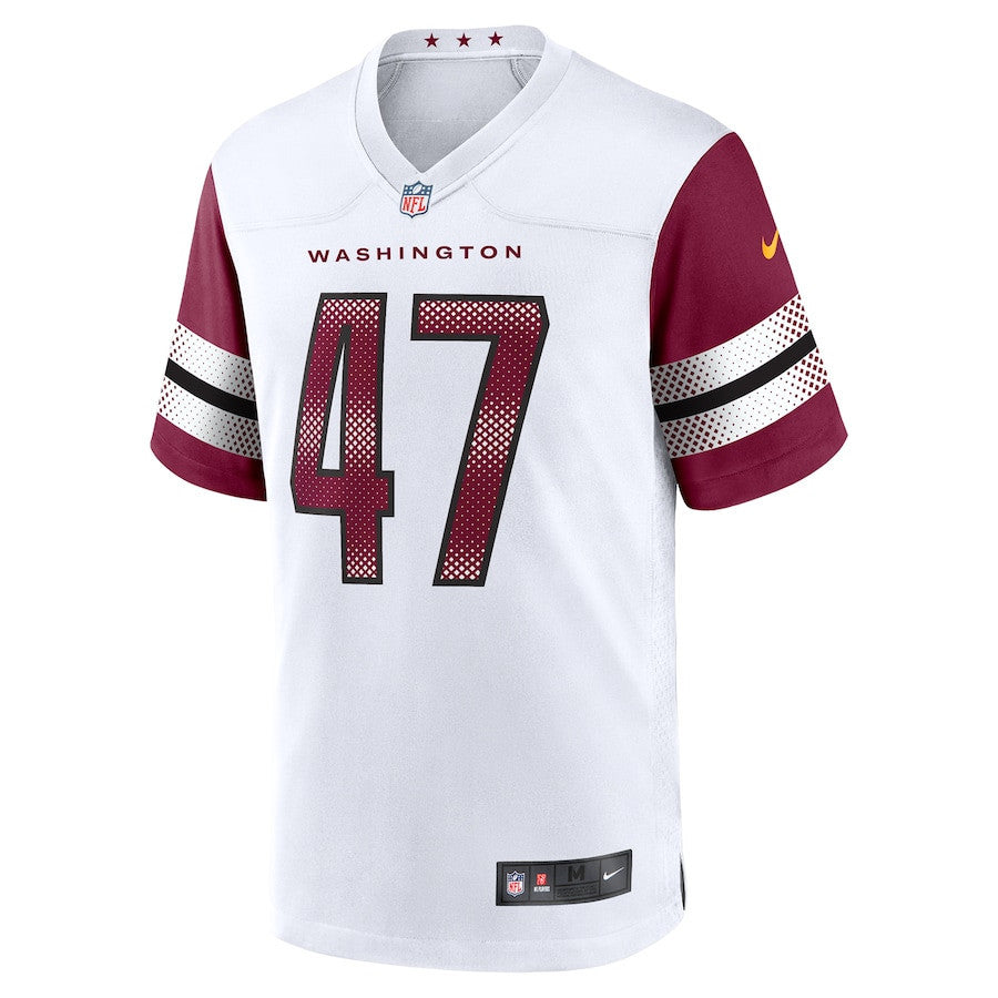 Zane Gonzalez 47 Washington Commanders Game Men Jersey - White