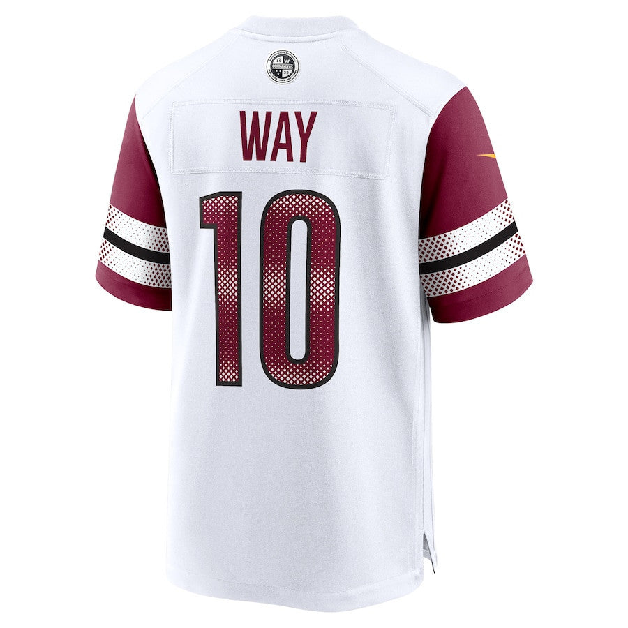 Tress Way 10 Washington Commanders Game Men Jersey - White
