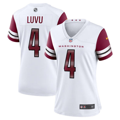 Frankie Luvu 4 Washington Commanders Women's Game Jersey - White