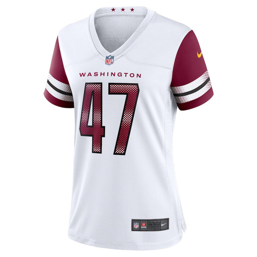 Zane Gonzalez 47 Washington Commanders Women's Game Jersey - White