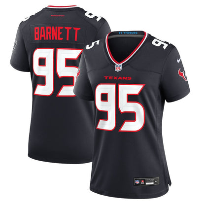 Derek Barnett 95 Houston Texans Women's Team Game Jersey - Navy