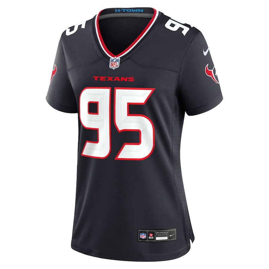 Derek Barnett 95 Houston Texans Women's Team Game Jersey - Navy