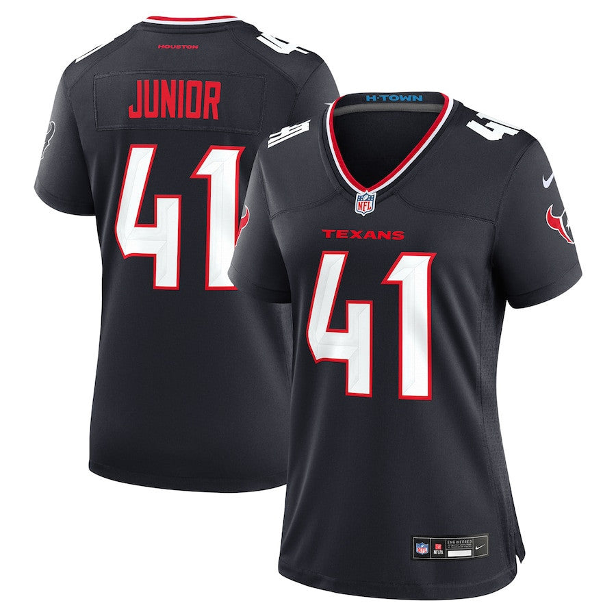 Gregory Junior 41 Houston Texans Women's Team Game Jersey - Navy