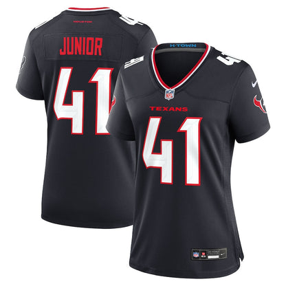 Gregory Junior 41 Houston Texans Women's Team Game Jersey - Navy