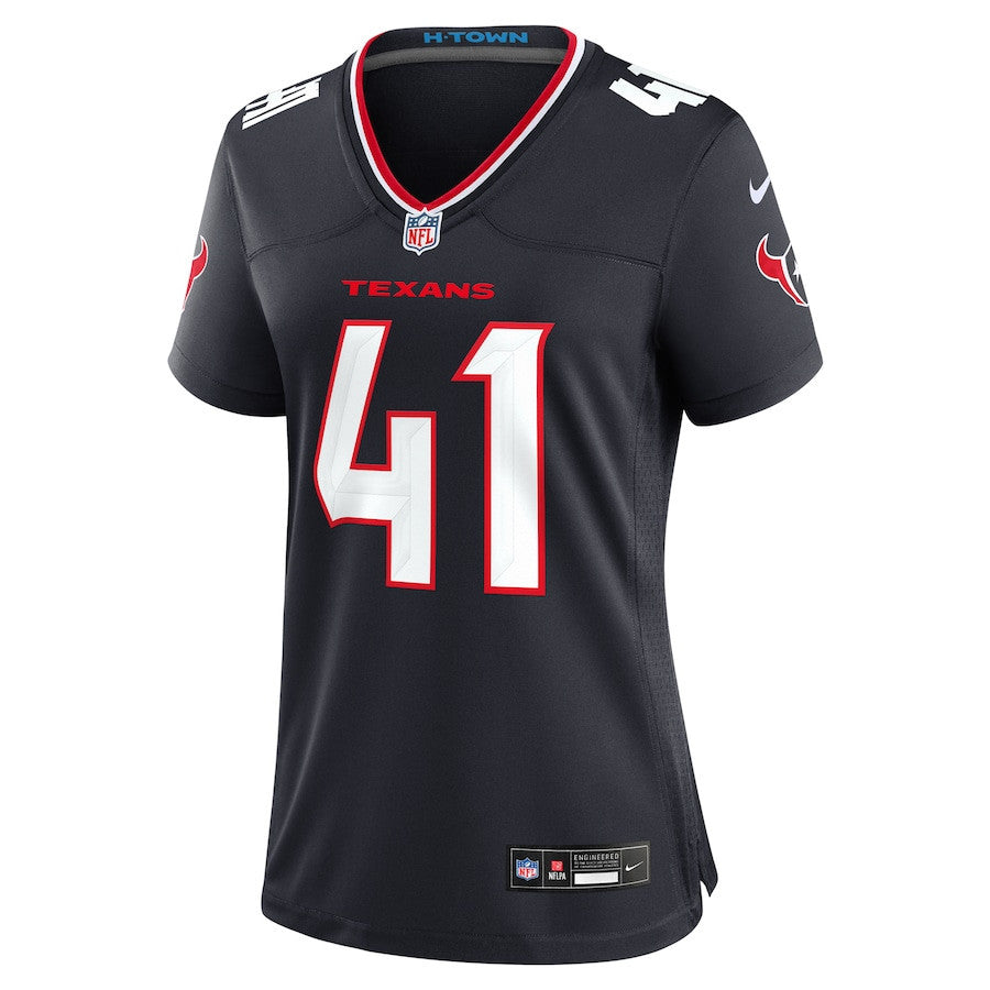 Gregory Junior 41 Houston Texans Women's Team Game Jersey - Navy