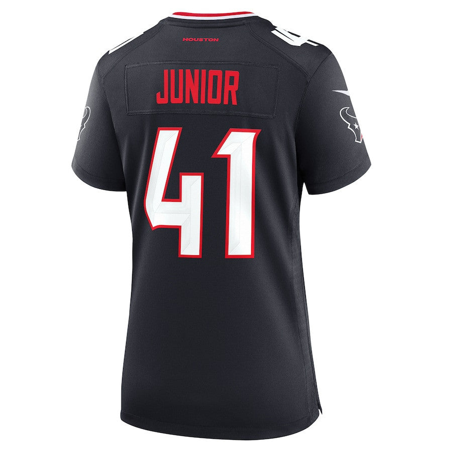 Gregory Junior 41 Houston Texans Women's Team Game Jersey - Navy