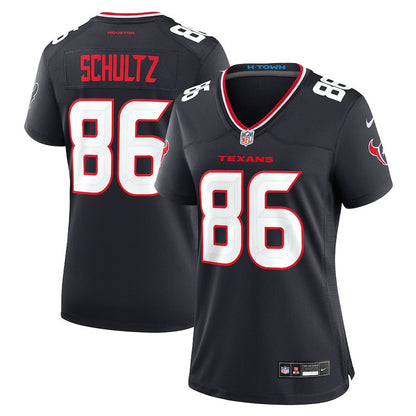 Dalton Schultz 86 Houston Texans Women's Team Game Jersey - Navy