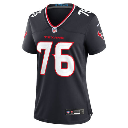 Kenyon Green 76 Houston Texans Women's Team Game Jersey - Navy