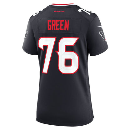 Kenyon Green 76 Houston Texans Women's Team Game Jersey - Navy