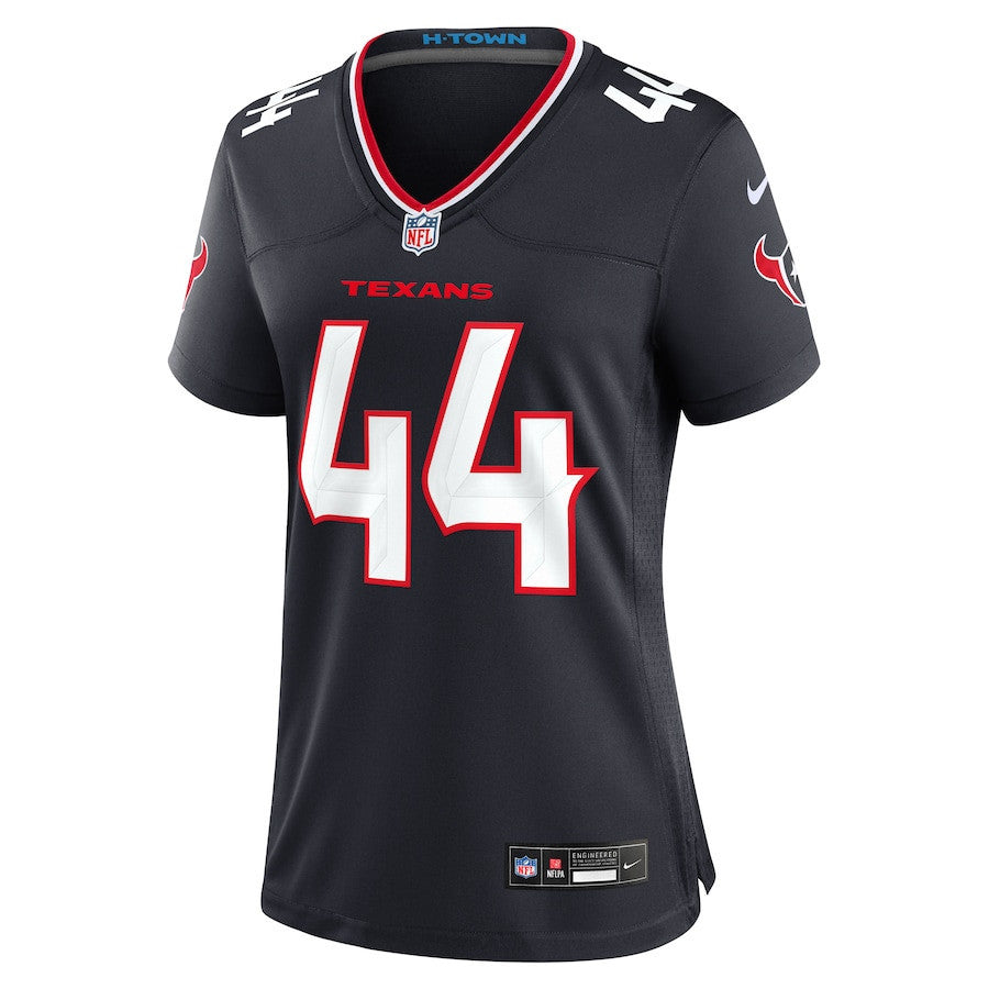 British Brooks 44 Houston Texans Women's Team Game Jersey - Navy