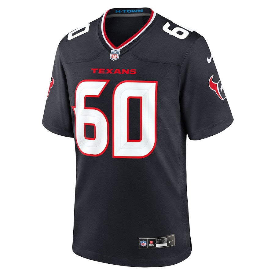 Dieter Eiselen 60 Houston Texans Team Game Men Jersey - Navy