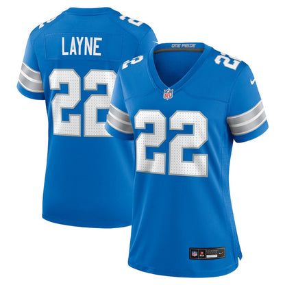 Bobby Layne 22 Detroit Lions Women's Retired Player Game Jersey - Blue