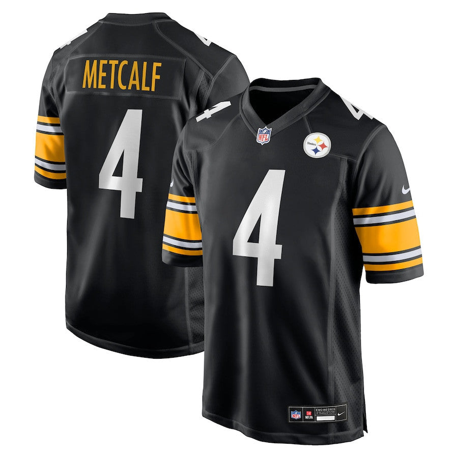 DK Metcalf 4 Pittsburgh Steelers Game Player Men Jersey - Black