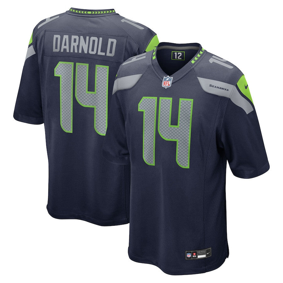 Sam Darnold 14 Seattle Seahawks Game Player Men Jersey - College Navy